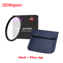 kutupro PRO star6 Camera Lens Filter + filter bag case kit for nikon canon sony pentax 52 58 62 67 72 77 82mm 2024 - buy cheap