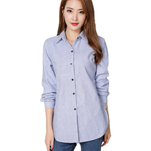 Vogorson-Blusa de algodón para mujer, camisa informal de algodón, color blanco, azul y rosa, para primavera y verano, 2019 2024 - compra barato