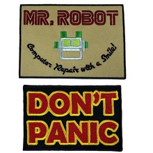 MR.ROBOT-parche para planchar ropa, bordado Diy, coser, letras, apliques, insignia de tela, ropa, decoración de retales 2024 - compra barato