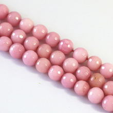Pedra de calcedônia rosa rodoturita jade 4mm 6mm 8mm 10mm 12mm, faça você mesmo acessórios espaçadores para fazer joias 15 polegadas inos 2024 - compre barato