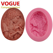 DIY Girl Portrait Lass Image Styling Cake Decorating Tools Fondant Chocolate Silicone Cake Mould Baking Pastry Mold SGS N1994 2024 - buy cheap