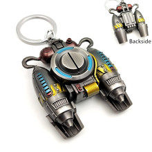 New Design Game Surrounding Backpack Model Keychain Gun Black Enamel Alloy Key Holder 10pcs/lot 2024 - buy cheap