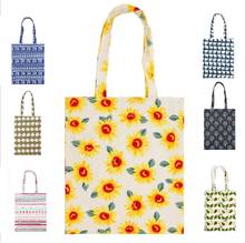 New Fashion Canvas Tote Bag Casual Beach HandBag Eco Shopping Bag Daily Use Foldable Shoulder Bag Plaid Tote for Women Female 2024 - buy cheap