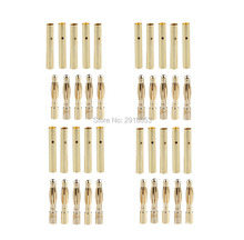 20 pair/lot Brushless Motor High Quality Banana Plug 2.0mm 2mm Gold Bullet Connector Plated For ESC Battery 2024 - buy cheap