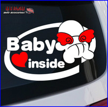 Free Shipping Cool Baby on Board Baby in Car Car Sticker and Decal Waterproof Reflective Car Stickers On Windshield Car Styling 2024 - buy cheap