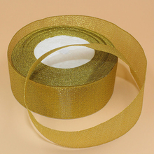 1-1/2"(38mm) 125Yards Gold Onions Belt Ribbon For Gift Packaging Wedding And Christmas Decoration Belt Meters Ribbons 2024 - buy cheap