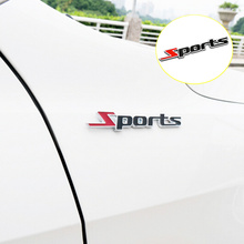 car styling 3D Metal SPORT Stickers For SSANGYONG Chairman Rexton Kyron Rodius Actyon korando Tivolan 2024 - buy cheap