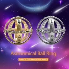 Anillo de bola de esfera astronómica, anillo de dedo cósmico, pareja, amante, joyería, regalos FS99 2024 - compra barato