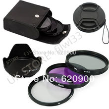Kit de tapa de lente + capucha de lente + filtro UV CPL de 58mm para Canon EOS 500D/Rebel T1i 450D 500D 550D 600D 650D 700D 2024 - compra barato