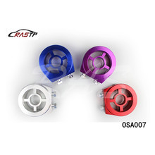 RASTP-Universal Aluminum Oil Filter Cooler Sandwich Plate Adapter Kit  Oil Adapter Color Blue Red Purple Silver RS-OSA007 2024 - buy cheap