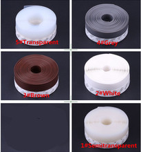 sealing the bottom of the door 45mm* 10 m width self adhesive silicone rubber door window bottom seal strip 2024 - buy cheap