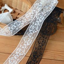2019 hot sale Lace accessories Black and white small rose embroidery lace width 3.5 cm H3503 2024 - buy cheap