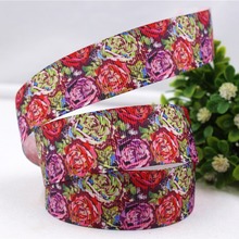 1'' Wide Flowers Printed grosgrain Ribbons 10 Yards DIY Handmade Wrapping Sewing Hair Banding DIY Craft 16812X68 2024 - buy cheap