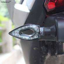kebedemm High Quality 1 Pair Waterproof Amber Light Universal 12 LED Motorcycle Turn Signal Indicators Lights/lamp 2024 - buy cheap
