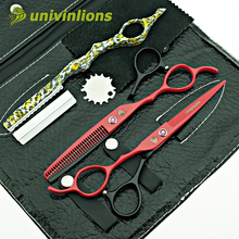 Univinlions 6 "Парикмахерские ножницы для левшей филировочные ножницы 2024 - купить недорого