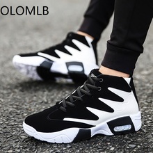 NEW Men Shoes High Top Casual Flat Lace-up Boots Male Sneakers Skateboard Sneakers running Travel shoes student teens 2024 - buy cheap