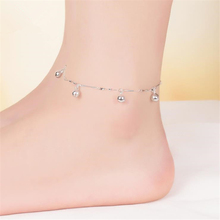 KOFSAC Trendy 925 Sterling Silver Anklets For Women Cute Small Bells Beach Ankle Bracelet Foot Jewelry Girl Party Accessories  2024 - buy cheap