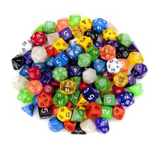 Juego de dados poliédricos para juegos de mesa, dados Dnd para RPG, D4, D6, D8, D10, D %, D12, D20, torre de juego de 10 caras, 7 unids/lote 2024 - compra barato