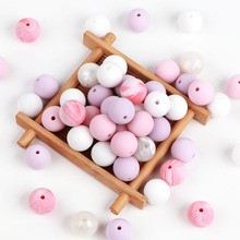 TYRY.HU 10Pcs Food Grade Silicone Beads 12mm Round Beads Baby Chewable Jewelry Accessories Baby Teethers Necklace Pendant Charms 2024 - buy cheap