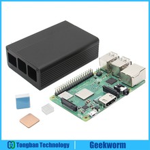 Raspberry Pi 3 Model B+ (Plus) Motherboard + Aluminum Metal Case / Enclosure / Shell + Heat Sink 3-In-1 Starter Kit C 2024 - buy cheap