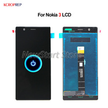 5,0 "для Nokia 3 ЖК-дисплей кодирующий преобразователь сенсорного экрана в сборе 100% новый для Nokia 3 LCD сменный аксессуар без рамки черный 2024 - купить недорого