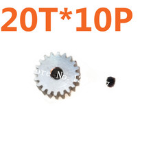 Wholesale 10Pcs HSP 1/10 Motor Gear 20T 48P Spare Parts Pinion Metal For AI TRAXXAS HPI HSP RC Car 2024 - buy cheap