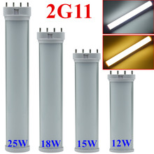Lâmpada de led fluorescente alta qualidade, 10 unidades, lâmpadas 2g11, 12w 15w 18w 25w 30w smd 2835 2g11, luz de tubo fluorescente 2024 - compre barato