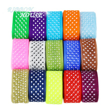(50 yards/lot) 1'' (25mm) dots ribbon printed organza ribbon colored gift wrap decoration ribbons 2024 - buy cheap