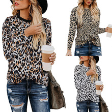 Autumn New Arrival 2020 Women Ladies Leopard Blouse Loose Long Sleeve Sexy Tops Blouses Female Fashion Shirts Blouses Top 2024 - buy cheap