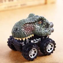 Cherryb 2018 подарок на день детей игрушка динозавр модель мини игрушечный автомобиль задняя часть автомобиля подарок 2024 - купить недорого