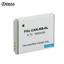 Dinto 1600mAh Digital Camera Battery NB-6LH NB-6L NB6L NB 6L Batteries for Canon PowerShot S90 SD770 D10 IXUS 95 IS IXY 110 2024 - buy cheap