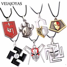 Fullset Anime Bleach Metal Necklace BLEACH Figure Grimmjow Jeagerjaques Charm Pendant Necklace Punk Cosplay Jewelry Accessories 2024 - buy cheap