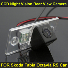 Автомобильная камера заднего вида с ночным видением CCD для Skoda Fabia Octavia RS 2024 - купить недорого