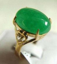 Anillo de cuentas de jade verde fino (#6,7,8,9,10), Envío Gratis 2024 - compra barato