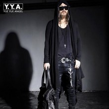 Spring New Avant-garde Boys Men's Punk Gothic Long Cloak Causal Loose Nightclub Cosplay Trench Coats Free Sizes 2024 - buy cheap