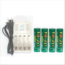 4Pcs Ni-Zn 1.6V1.5V  AA 2500mWh  Rechargeable Battery + NiZn smart Charger 2024 - buy cheap