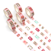 1 PCS Creative Love Theme Washi Tape DIY Decoration Scrapbooking Planner Masking Tape Kawaii Stationery Adhesive Tape 2024 - buy cheap