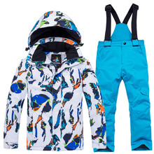 Tringa 3Y~16Y Teenage Winter Children Waterproof Ski Suit Kids Jacket Coat Parka Snowsuit Girls Outdoor Clothes Boy Clothing Set 2024 - buy cheap