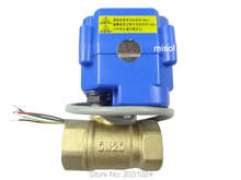 motorized valve brass, G3/4" DN20, 2 way, CR05, electrical valve, motorized ball valve 2024 - buy cheap