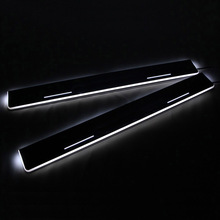 SNCN-tira de luz LED de bienvenida para coche Ford Mustang, accesorio de Pedal de ajuste de puerta, para Ford Mustang 2015 2016 2017 2018 2024 - compra barato