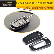 Car Key Sticker Cover For Audi Q3 A4L A6L C6 A7 A8 A1 A3 A4 A5 Q5 A6 Car Folding Key Sets Accessories Protective Shell 2024 - buy cheap