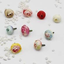 20pcs/lot Artificial Flowers Silk Flower Roses Small Tea Bud Flowers Hand Made Diy Head Garlands For Wedding Home Decoration 2024 - buy cheap
