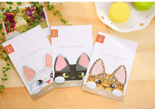 New Arrival CAT EARS Sticky Notes Self-Adhesive Memo Pad  memo boards Bookmark School Office Supply 2024 - buy cheap