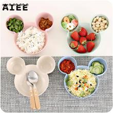 AIEE Kid Mickey Bowl Dishes Cartoon Mouse Lunch Box Cute Bowl Dishes Baby Feeding Bowl Dinner Lunch Food Container 2024 - buy cheap