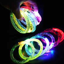 LED Flashing Bracelet Light Up Acrylic Wristband Party Bar Chiristmas luminous bracelet luminous toys for children DS39 2024 - buy cheap