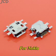 JCD 10 unids/lote Mini Micro USB Jack conector socket puerto de carga de datos, enchufe trasero para Nokia N97 E52 E55 N8 2024 - compra barato