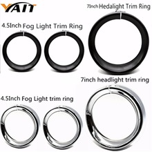 Yait 7inch Headlight Headlamp Trim Ring 4.5 inch Turn Signal Fog Light Trim Ring For Touring Road King Electra Glide 2024 - buy cheap
