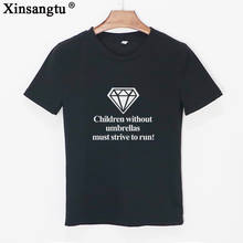 Xinsangtu новые Мода 2017 г. Для женщин футболка Diamond Футболка с печатными буквами короткий рукав О-образным вырезом Vogue Топы корректирующие футболка 2024 - купить недорого
