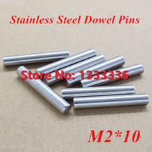 200pcs/lot M2*10 GB119 Stainless Steel Dowel Pins / Cylinder Pin Dia 2mm 2024 - buy cheap