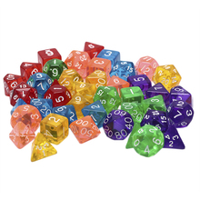 7pcs/set Creative Game Dice D&D Colorful Multicolor Dice Mixed 2024 - buy cheap